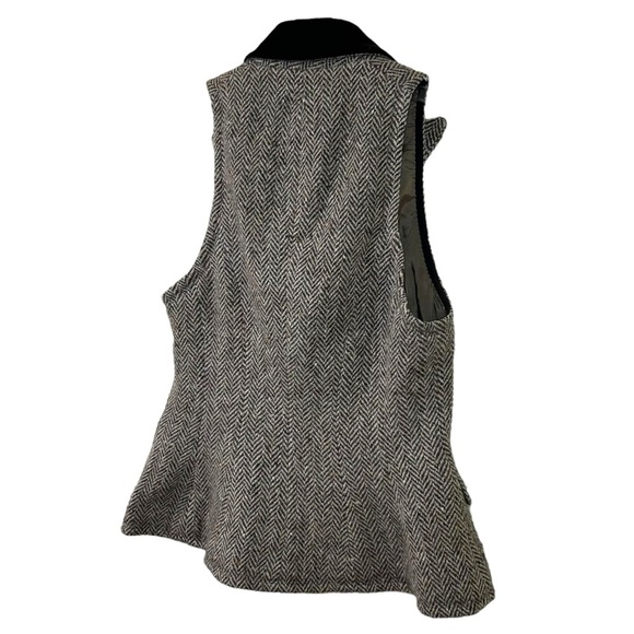 Ralph Lauren - Women’s Herringbone Vest, Wool, Classic Equestrian - Brown Size 4 - Picture 10 of 17